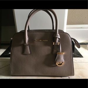 NWT Micheal Kors Harper Satchel in Dark Dune