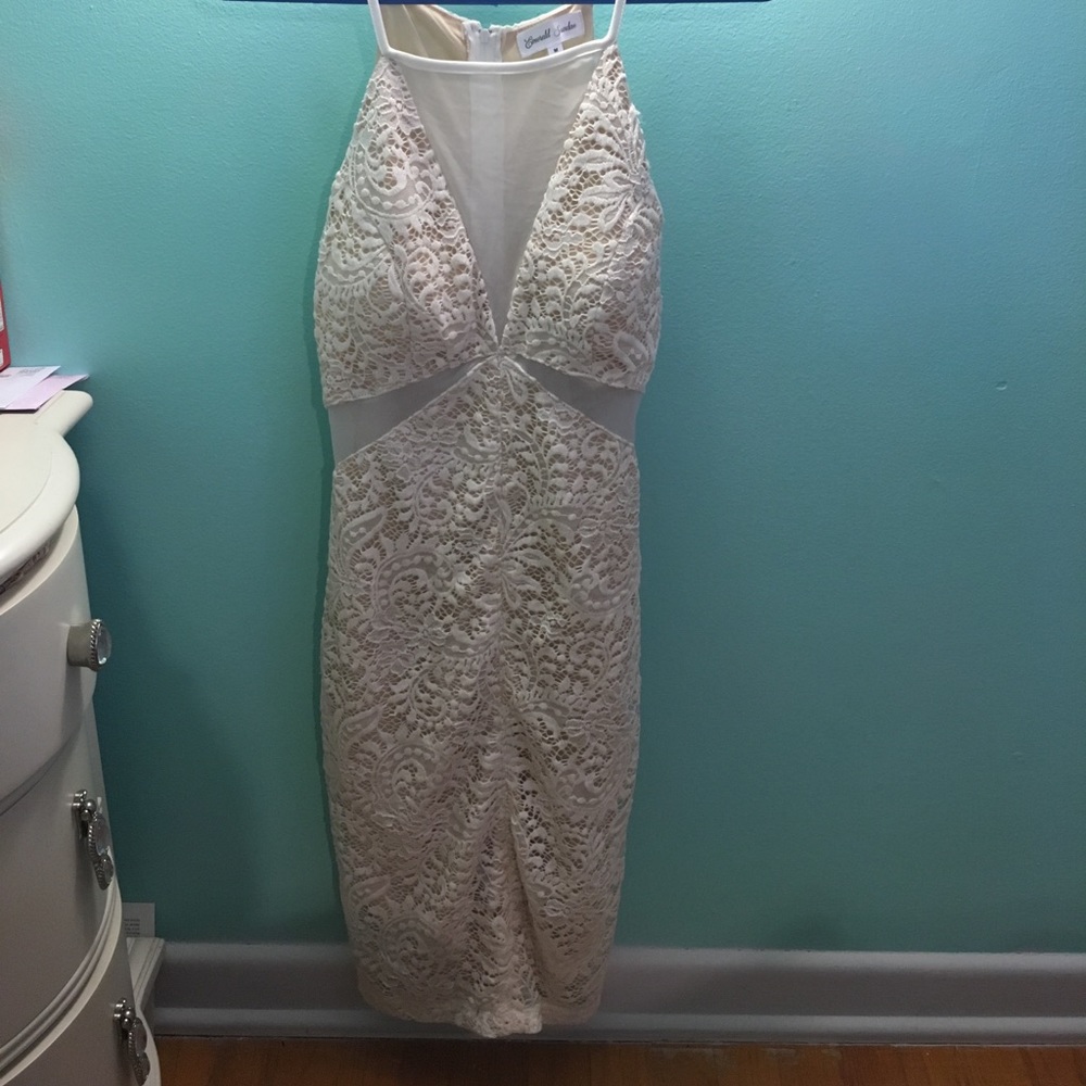 Dry Goods Lace Dress Medium Emerald Sundae