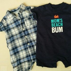Carter's baby boy rompers
