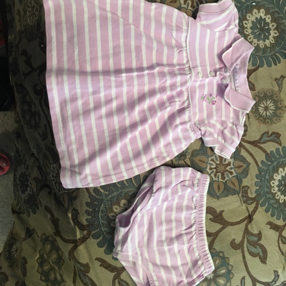 Carters collared dress with bloomers. Size 18 mos