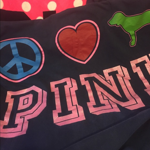 ⭐️💕VS PINK💕⭐️RARE VINTAGE THROW💙💚🎉 - Picture 3 of 6