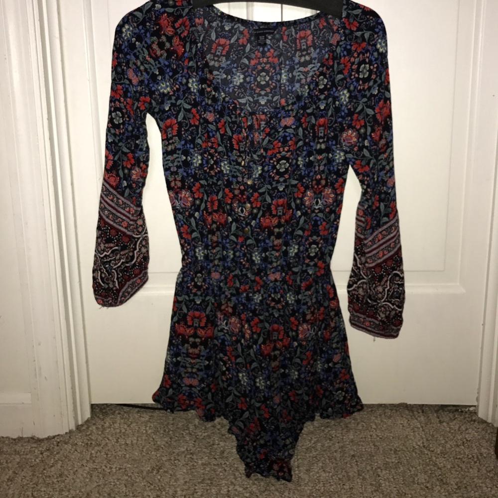 American Eagle floral romper
