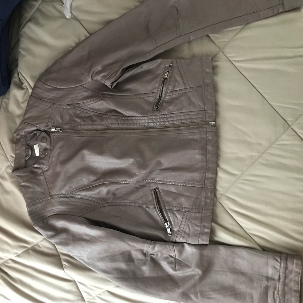 Lauren Conrad Cropped Leather Jacket