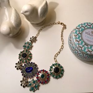Beautiful J. Crew Floral Gem Necklace