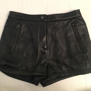 BCBG leather shorts