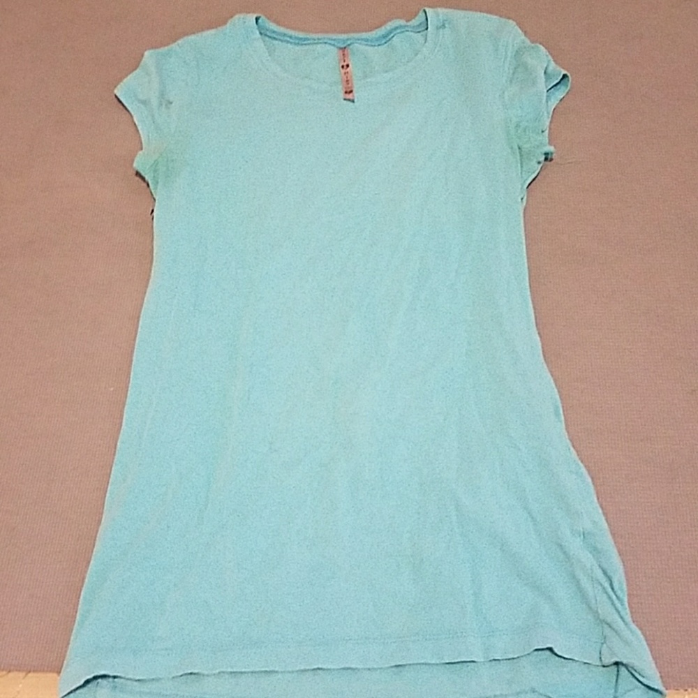 Light blue top