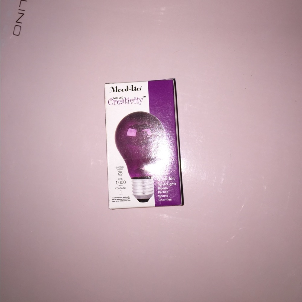Purple light bulbs