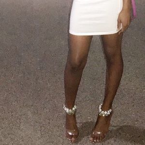 So Icy transparent shoes 💎💎