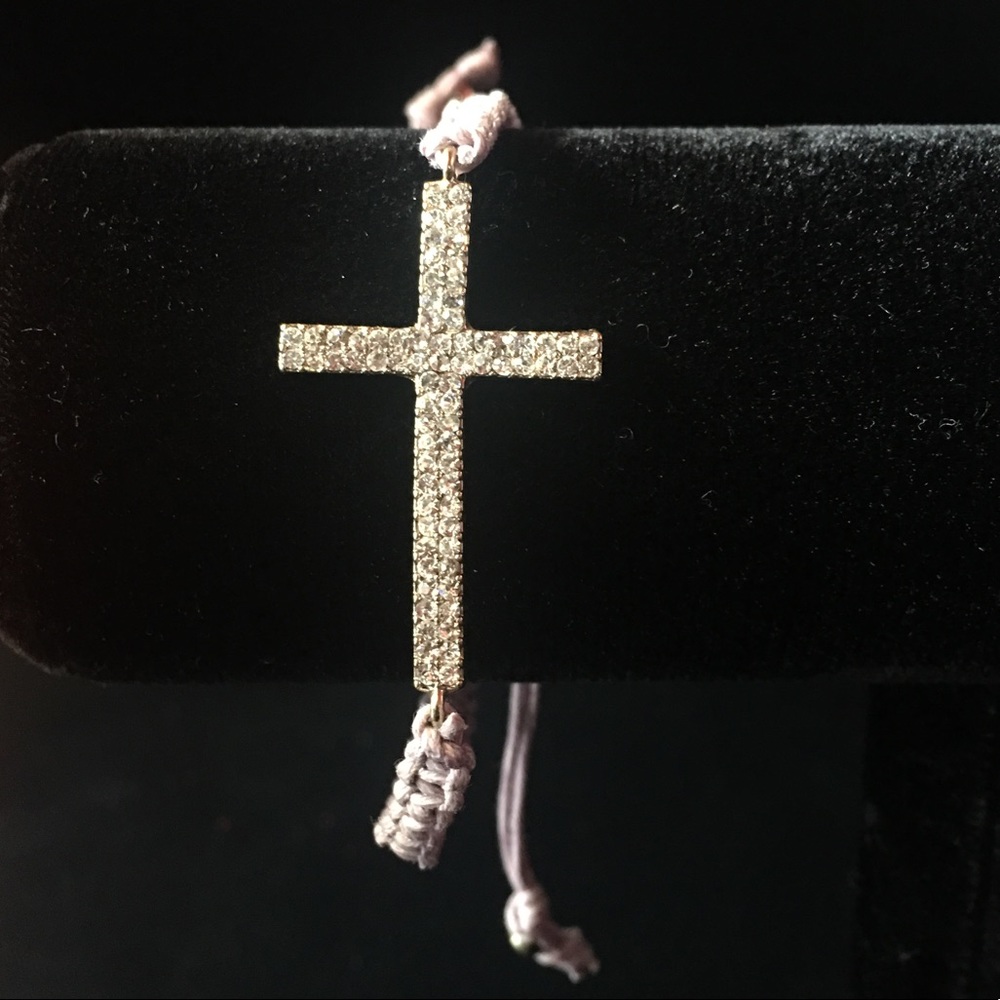 Purple Cross Rope Bracelet - Picture 2 of 2
