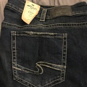 Silver plus size capris sz 24