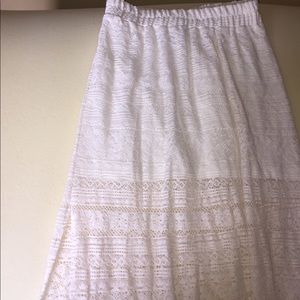Long lacy skirt!