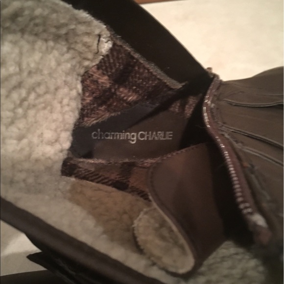 Charming Charlie's brown heeled booties - Picture 4 of 4