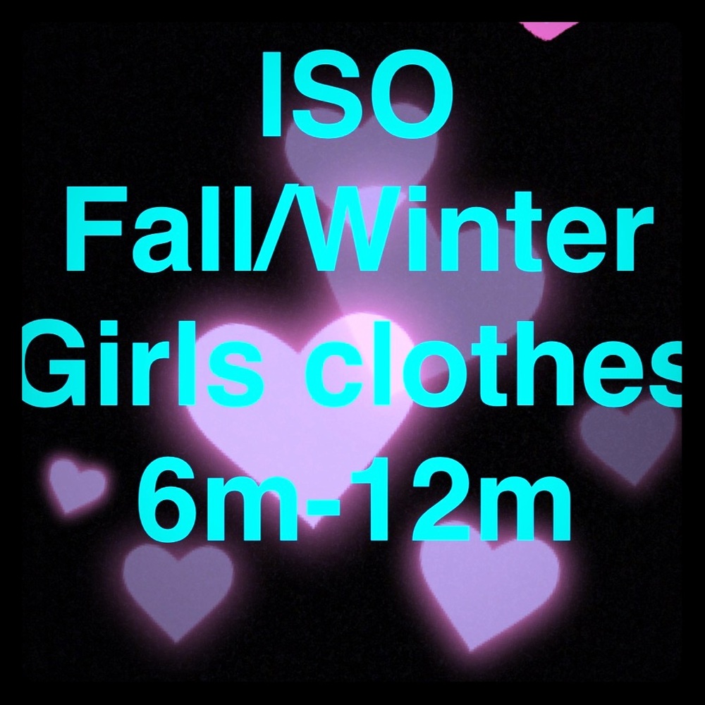 Looking for girl clothes please