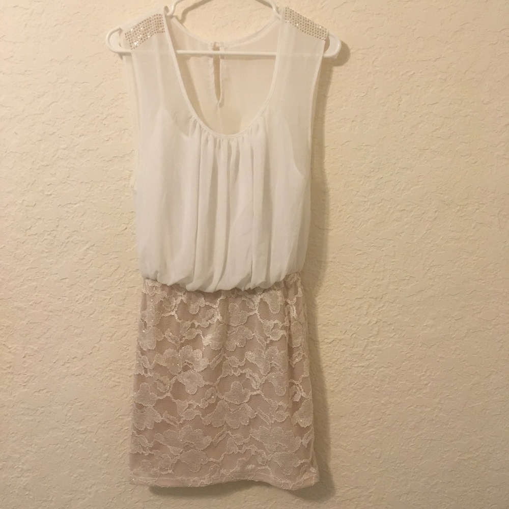 White Lace Minidress