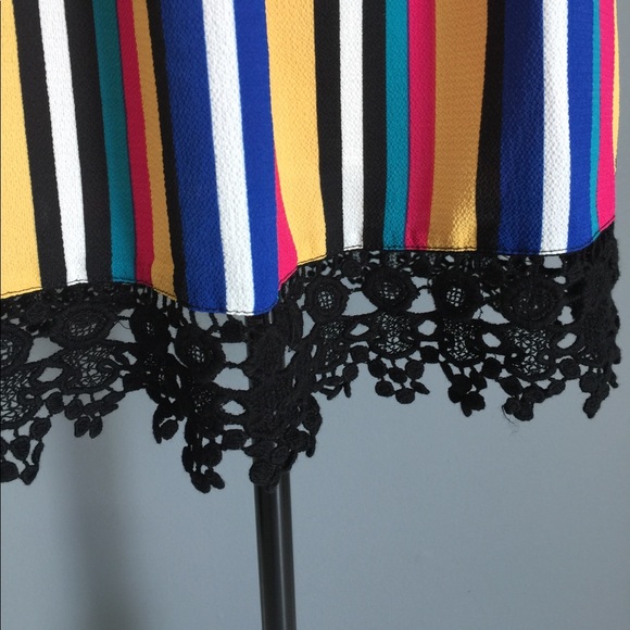 Off Shoulder Lace Embellished Top by August Silk - Picture 3 of 3