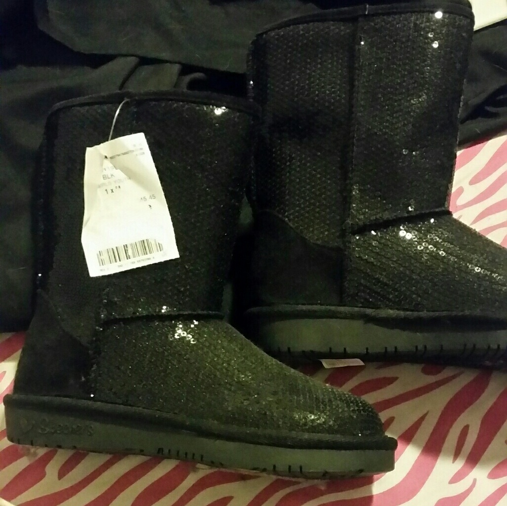 Skechers sequin boots