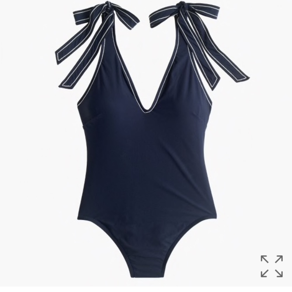 NWOT Shoulder Tie One Piece Swimsuit