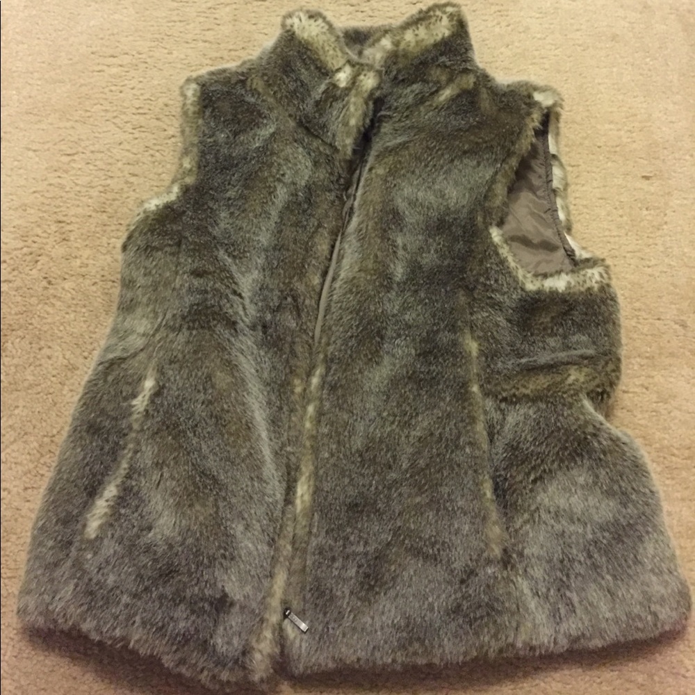 Ann Taylor Loft Faux Fur Vest