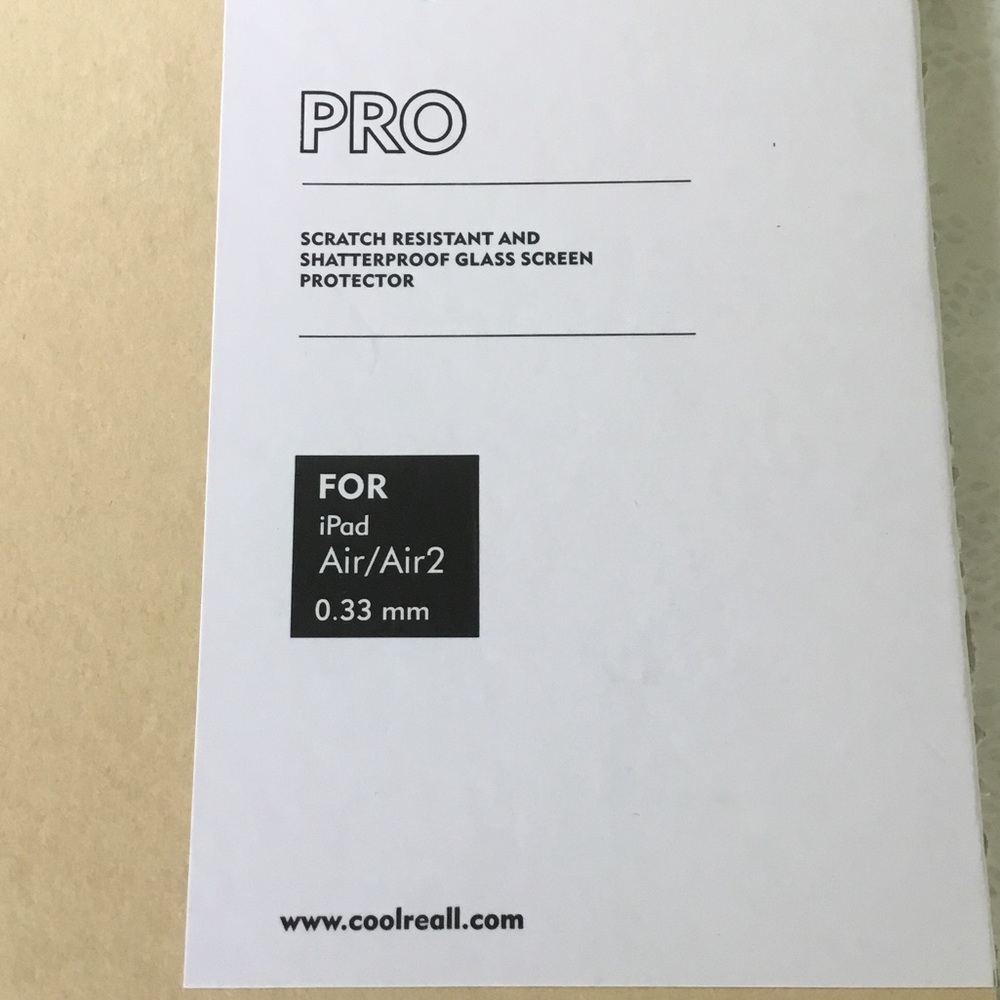 iPad Air/Air2 Glass Screen Protector New