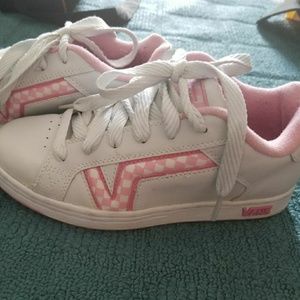 Vans shoes pink and white size 7.5 NEW