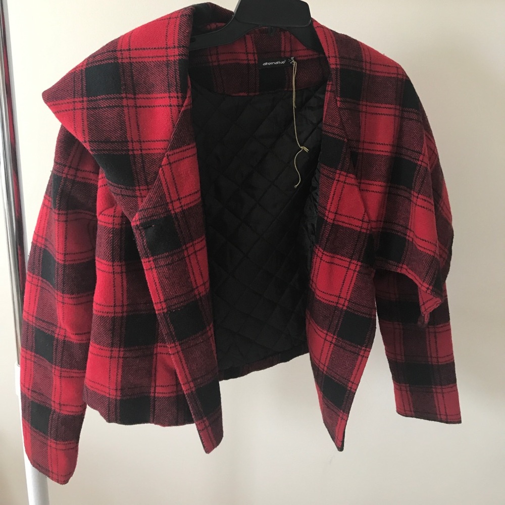 Flannel Crop Jacket