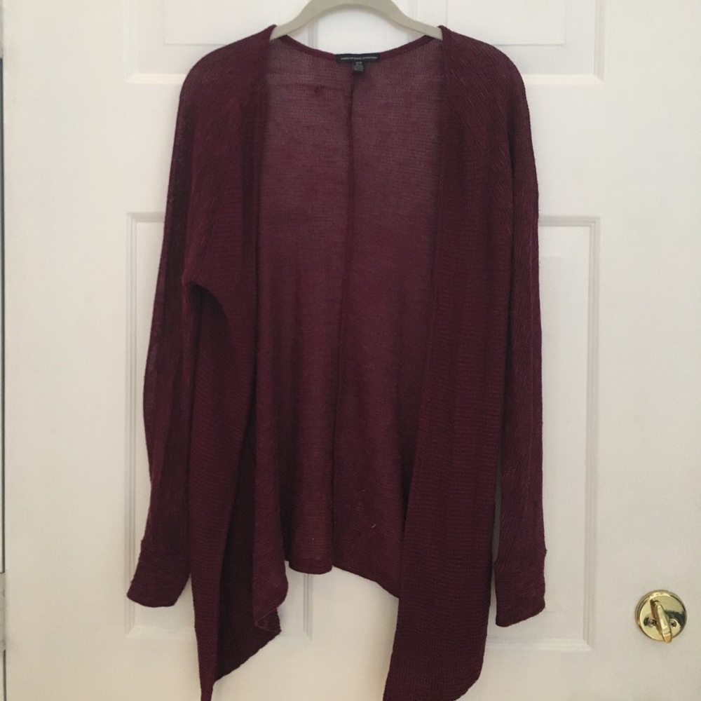 American Eagle Maroon Cardigan