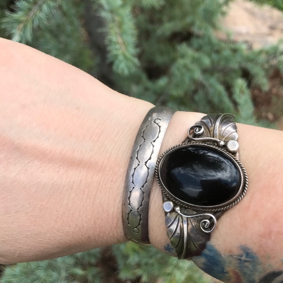 ‼️FINAL PRICE‼️was$98•Old Pawn Silver Sun Cuff - Picture 5 of 8