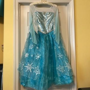 WORN ONCE 12/14 YOUTH ELSA DRESS LIMITED EDITION