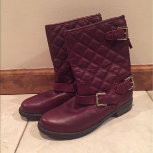 Steven by Steve Madden burgundy boots