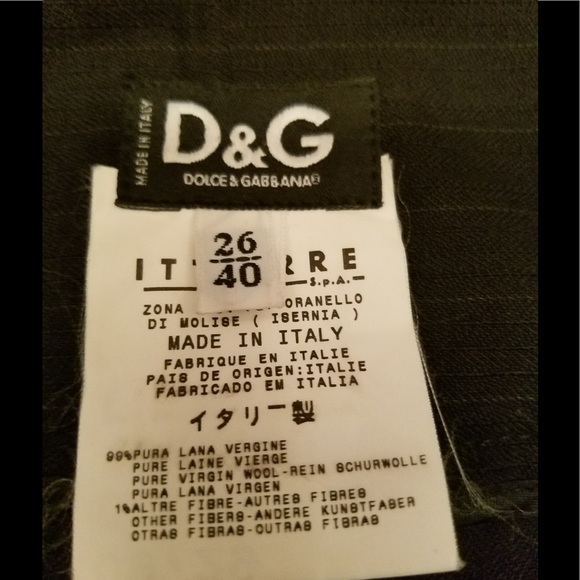 D&G high waisted pin striped elegant pants - Picture 6 of 8