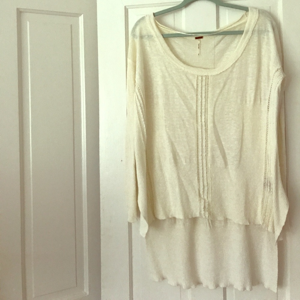 FREE PEOPLE HIGH LOW SWEATER