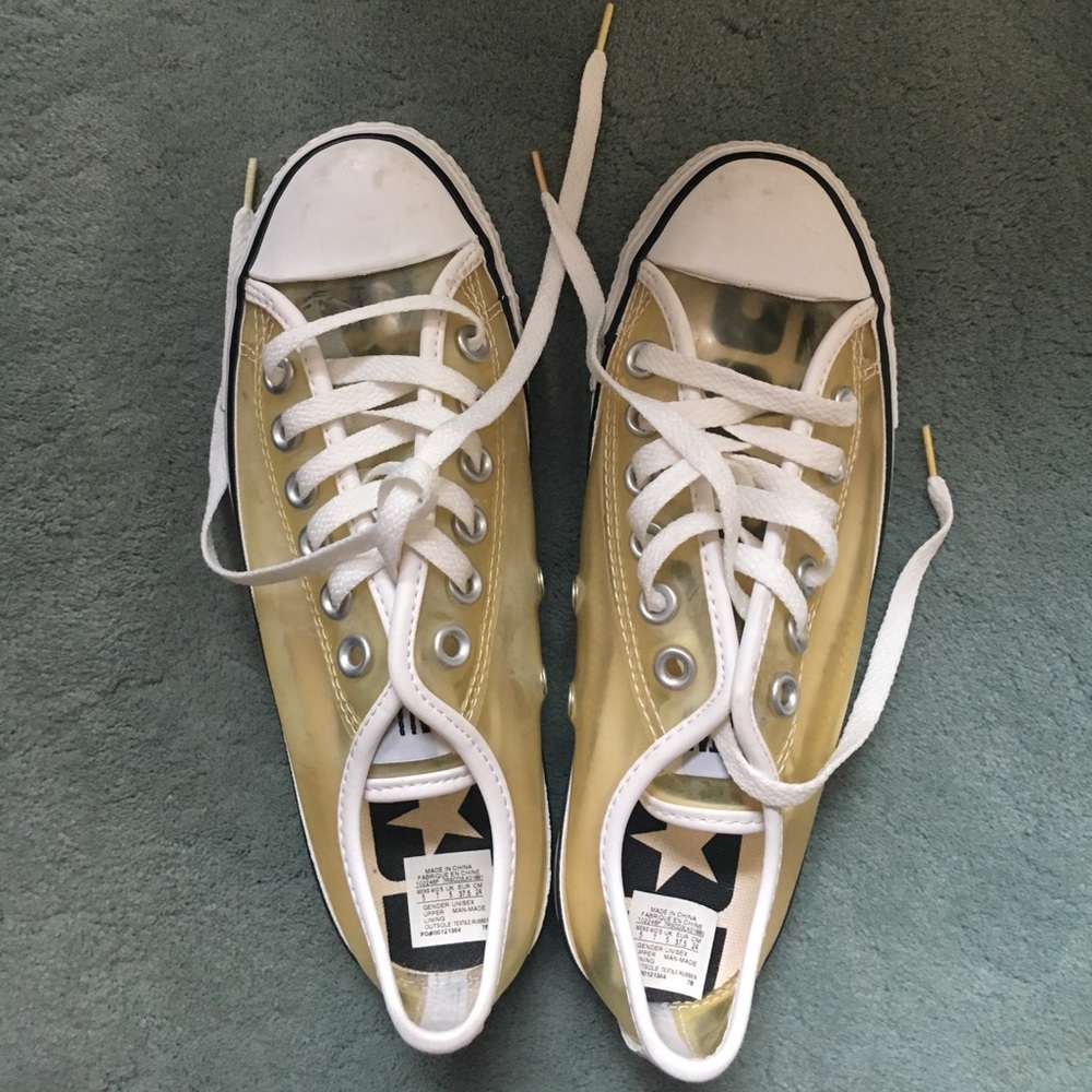 NWT Clear, See-Through Coverse