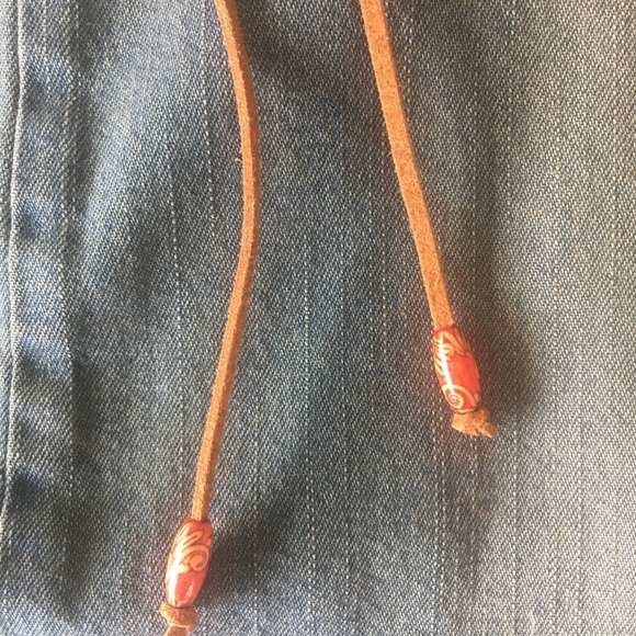 Denim short lace up skirt - Picture 2 of 4