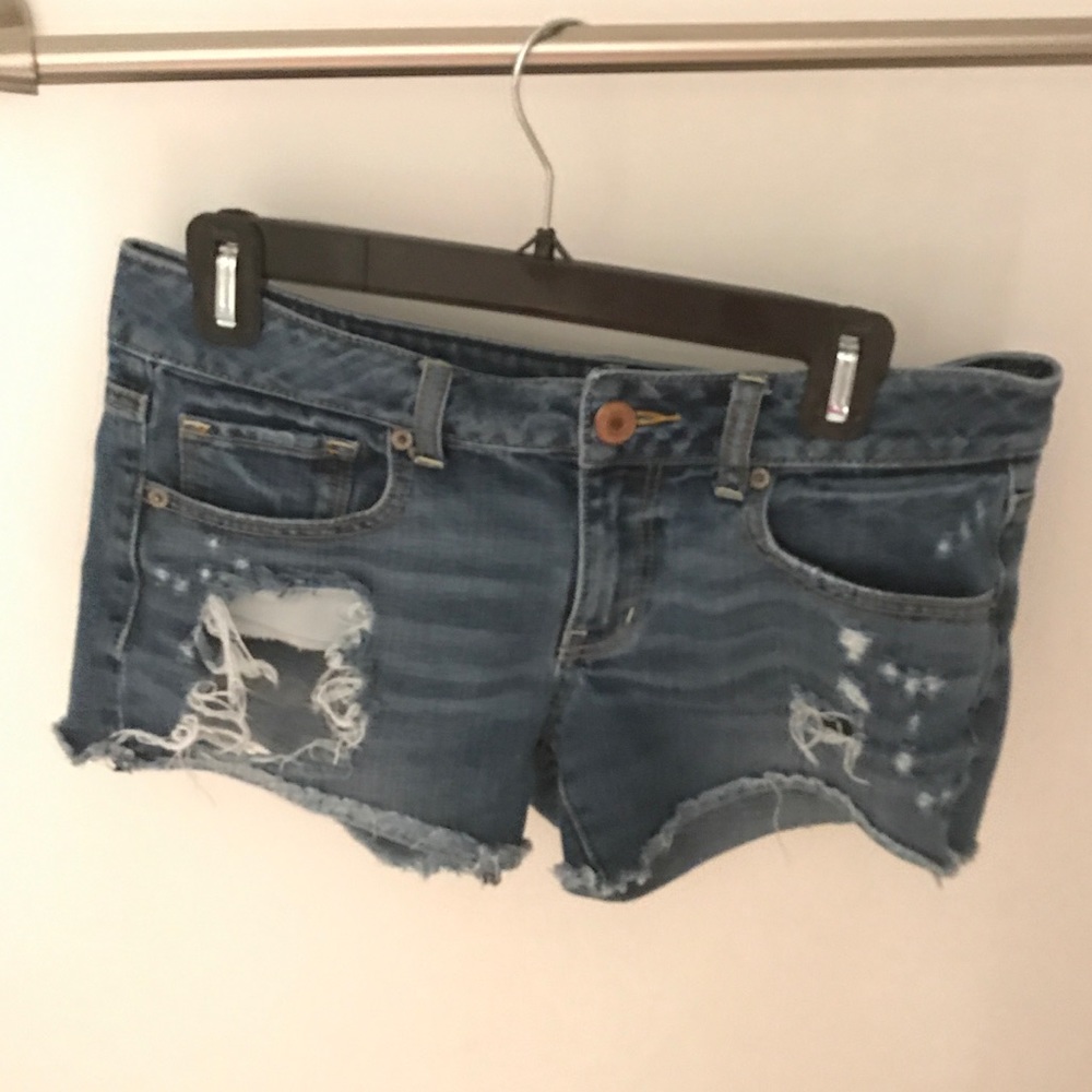 American Eagle denim cut offs size 6.