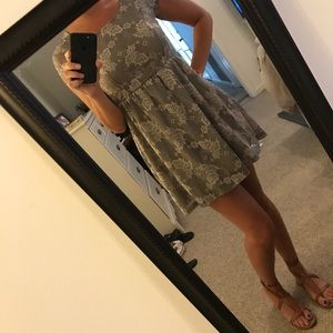 Super cute tan lace dress