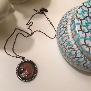 Origami owl charm necklace