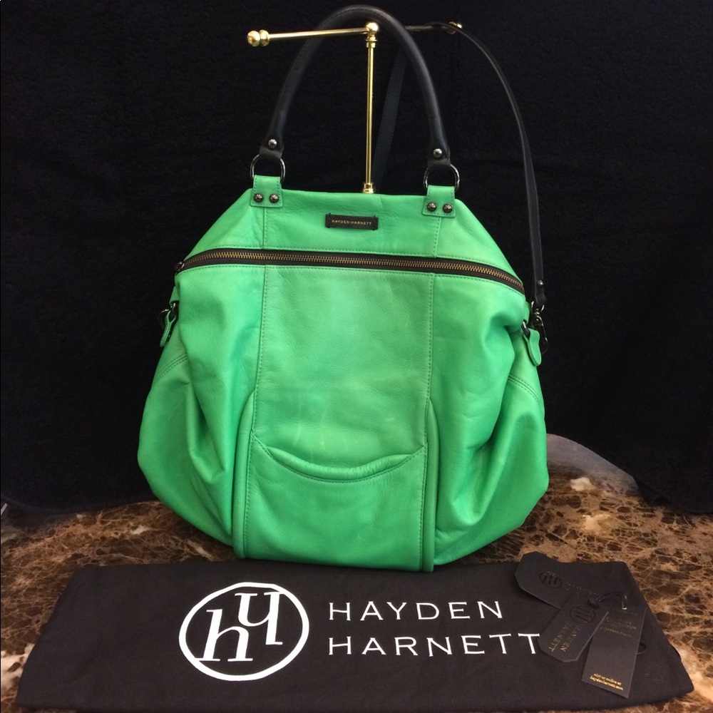 Hayden Harnett All Day Satchel Lawn Green