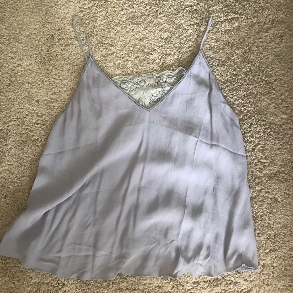 Never worn tank with lace bandeau