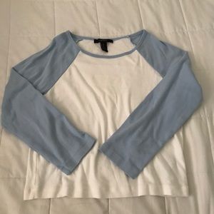 cropped baseball tee