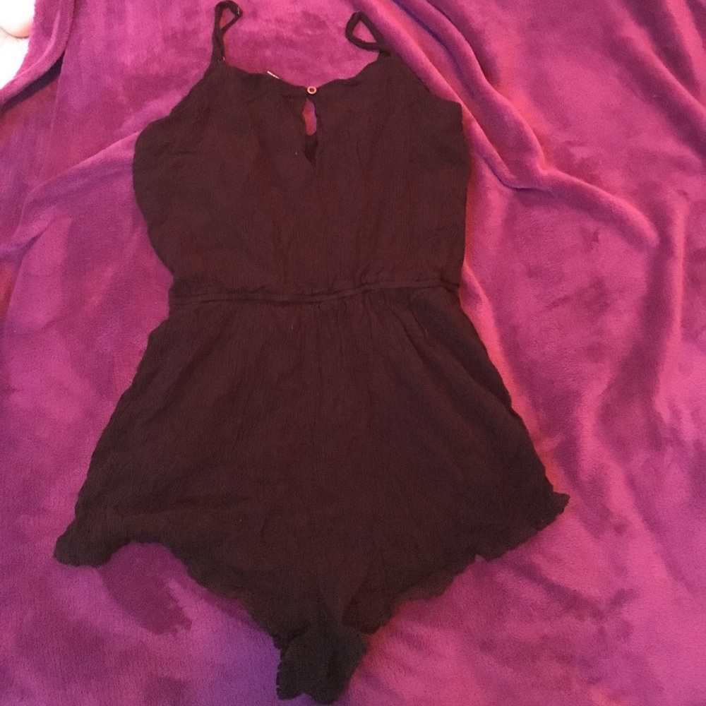 FOREVER 21 black lace romper
