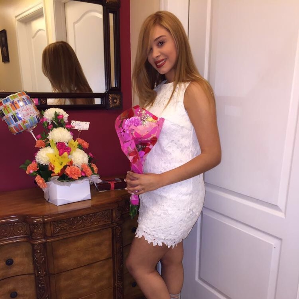 White Floral dress