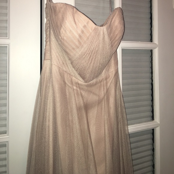 WATTERS Bridesmaids DRESS Long Chiffon Topaz 4505 - Picture 3 of 3