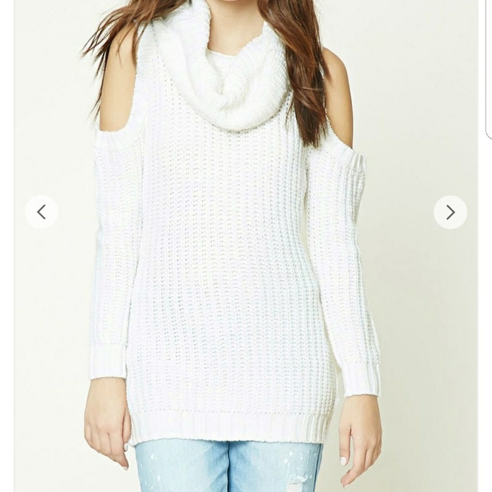 Cold Shoulder Cowl Neck Sweater - Perfect for Fall