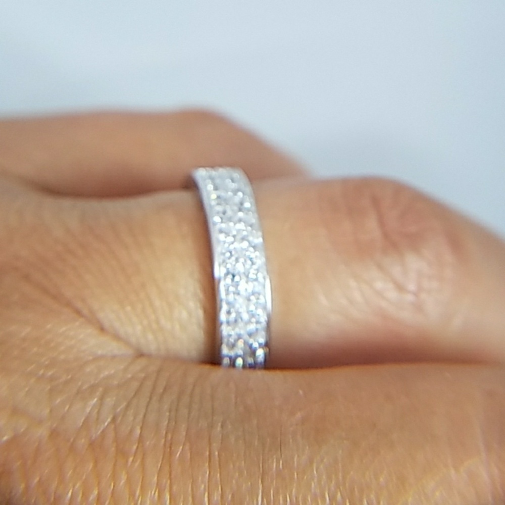 ETIRNITY WEDDING BAND 4.5MM WIDE - Picture 2 of 8
