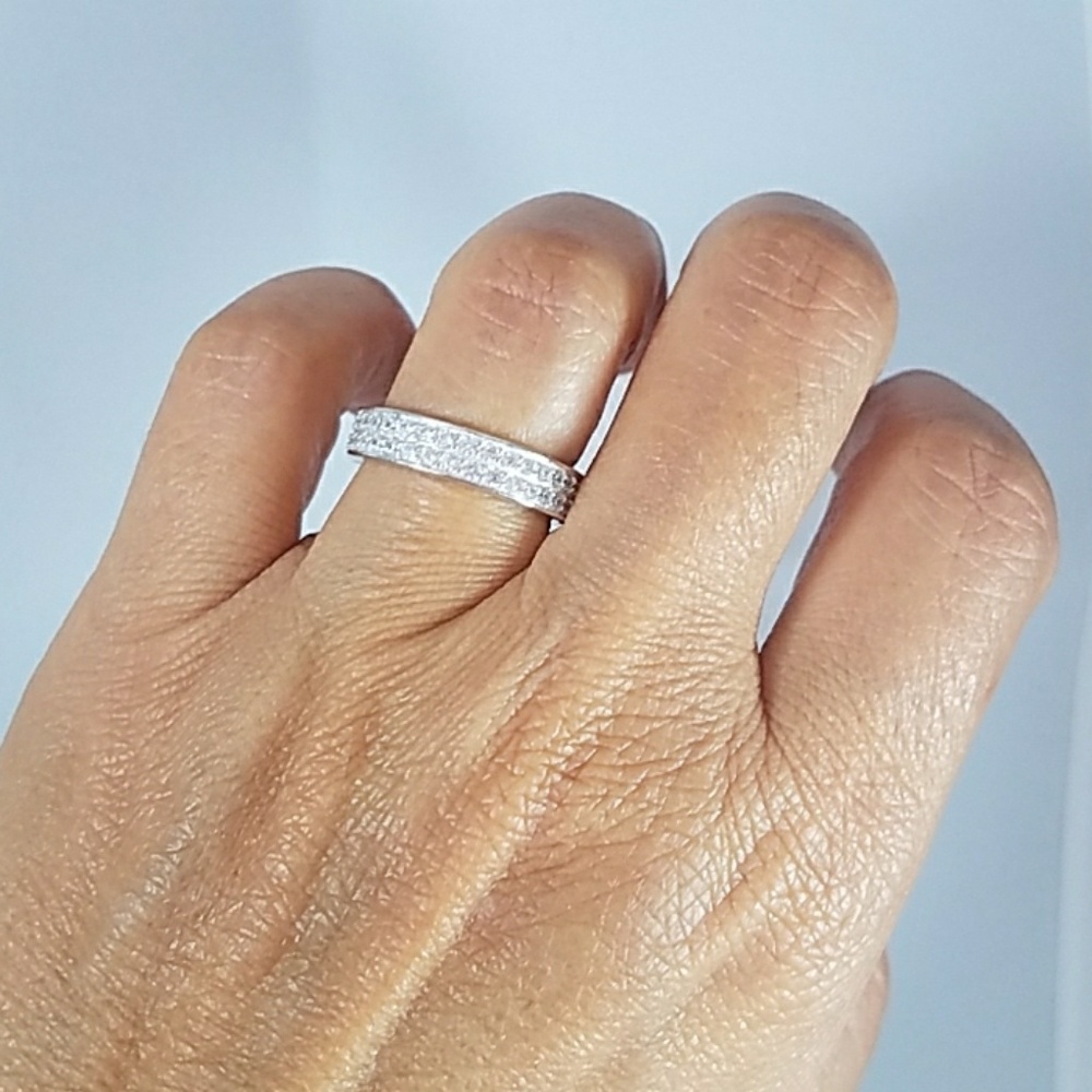 ETIRNITY WEDDING BAND 4.5MM WIDE - Picture 7 of 8