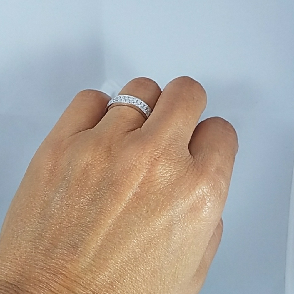 ETIRNITY WEDDING BAND 4.5MM WIDE - Picture 8 of 8
