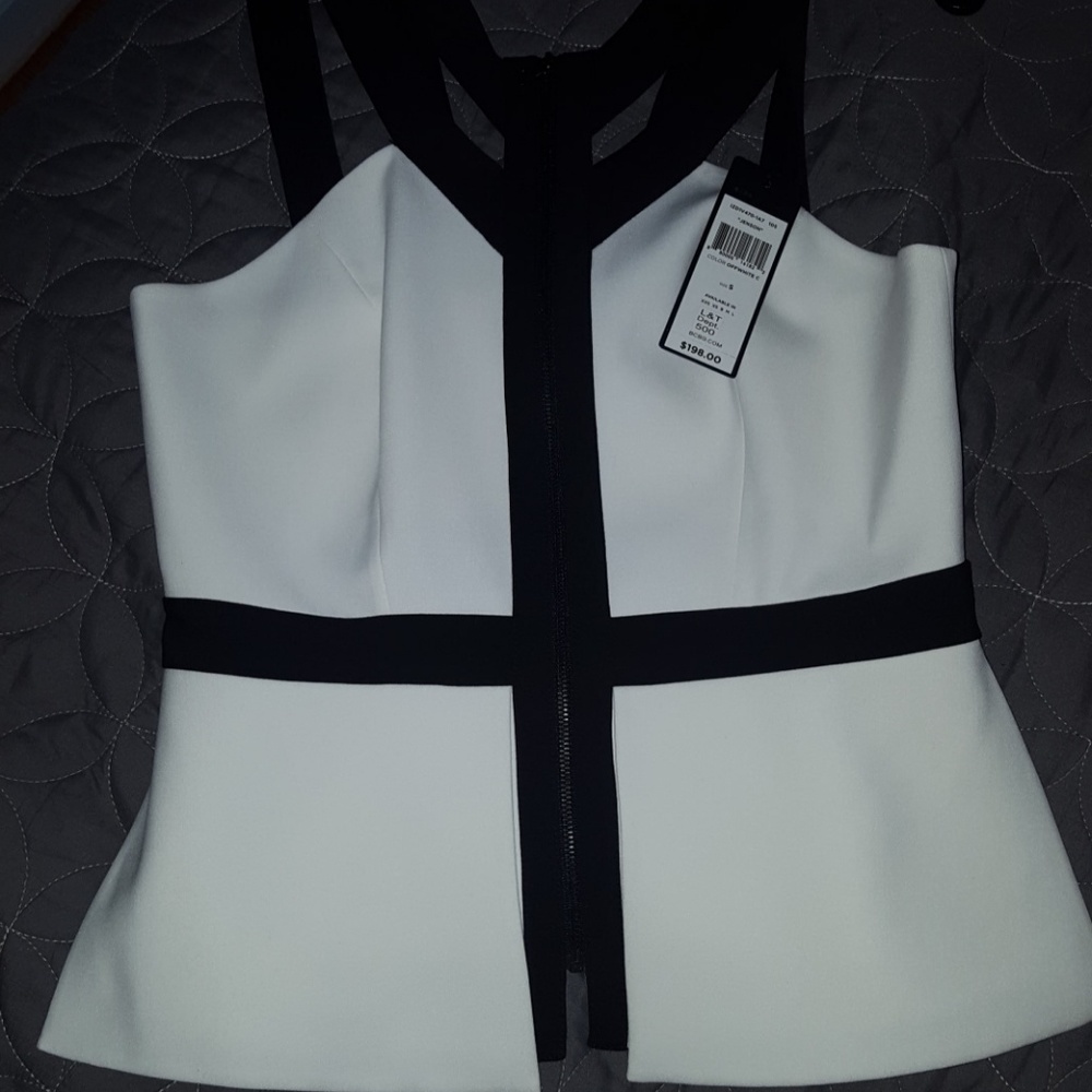 Bcbg max azria peplum top