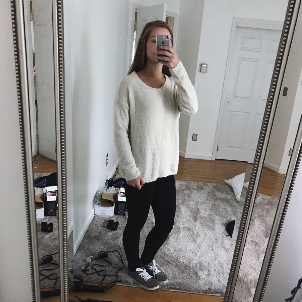 Cream sweater