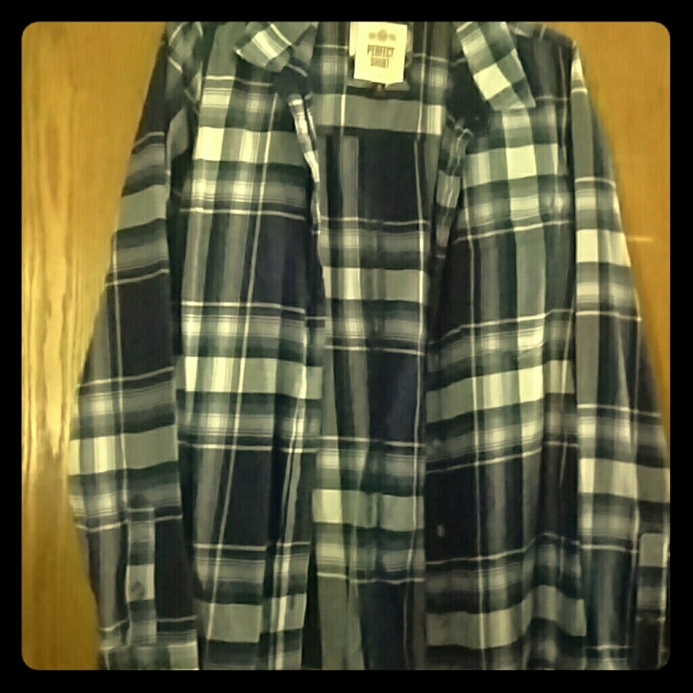 Blue Plaid Shirt