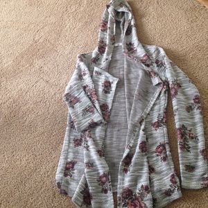 Hooded cardigan